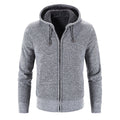Cardigan Solid Men Fashion Thick Casual Hooded Classic Keep Warm Male Sweaters